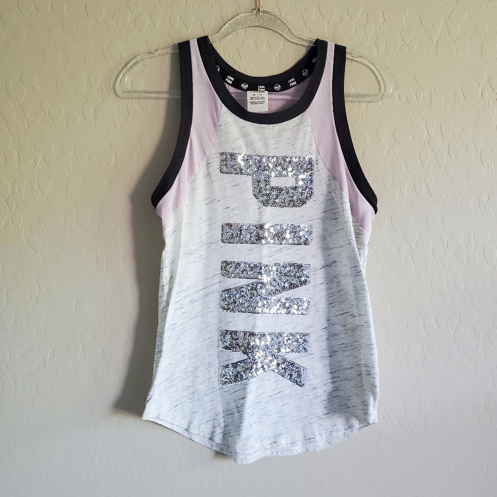 ⭐ 4/$20 VS PINK Tank Top‎ Sequins XS